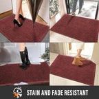 Sturdy Front Door Mat, Absorbent Muddy Dirt Resist Welcome Door Mats Outdoor - Image 5