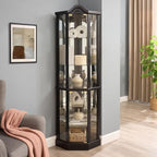 Glass Corner Display Cabinet - Image 3