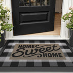 LUMI Outside Welcome Door Mat 24x36, Non-Slip Durable Rubber Easy Clean | Sweet - Image 9