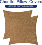 CaliTime Decorative Couch Throw Pillow Covers 18 X 18 Inches Apricot Brown | - Image 6