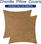 CaliTime Decorative Couch Throw Pillow Covers 22 X 22 Inches Apricot Brown | - Image 6