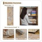 Beige Gold Rug Runners for Hallways Kitchen Non Slip Washable 2x6 Entryway - Image 4