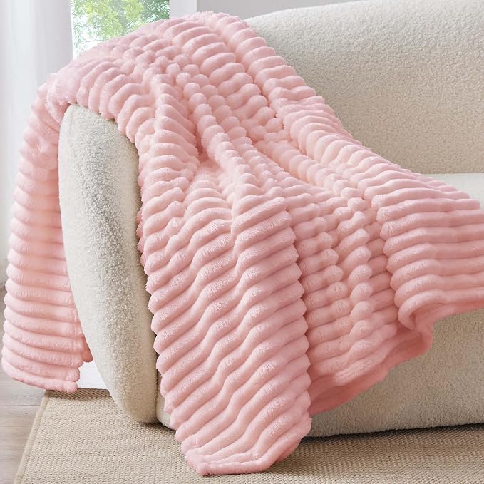 BEDELITE Ribbed Twin Blanket for Couch & Bed, Warm Yet Lightweight, Ribbed by BEDELITE