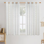 BGment Short Navy Blue Vintage Floral French Country Curtains 54 Inch Length - Image 9