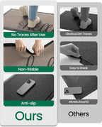 LUMI Outside Welcome Door Mat 32x47, Non-Slip Durable Rubber Easy Clean | Hello - Image 7
