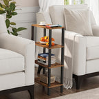 TUTOTAK Small Side Table, Narrow End Table, Skinny Sofa Table, Slim Nightstand - Image 4