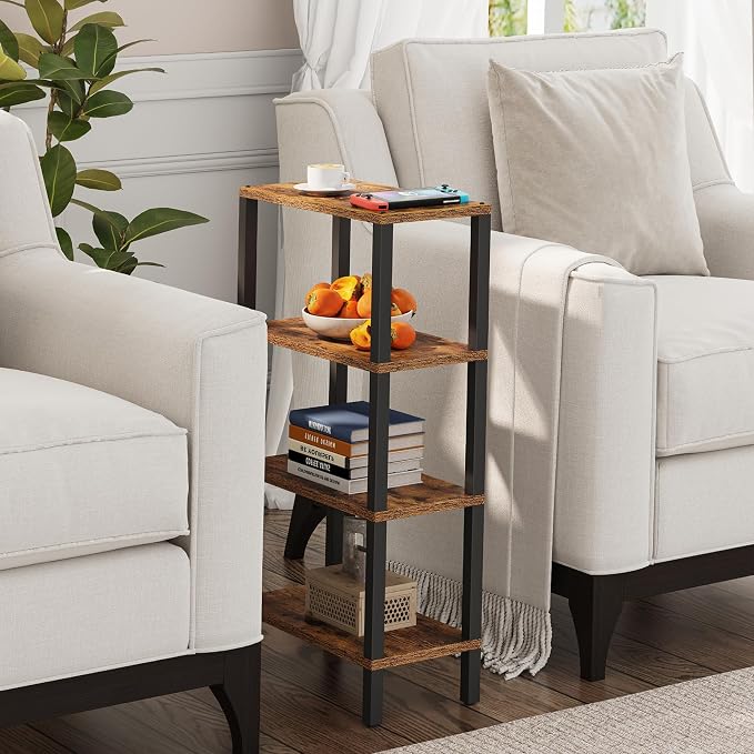 TUTOTAK Small Side Table, Narrow End Table, Skinny Sofa Table, Slim Nightstand - Image 4