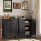 YAUWOH Small Metal Cabinet, Bathroom Storage Cabinet - Image 6