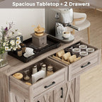 Homhedy Sideboard Buffet Cabinet, Coffee Bar Storage Cabinet - Image 5