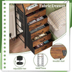 Furnulem 5 Drawers Dresser - Image 7