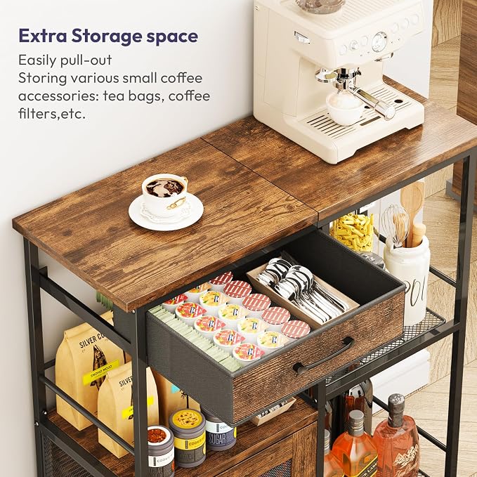 SWTYMIKI Coffee Bar Cabinet for Home - Image 4