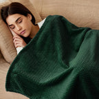 Exclusivo Mezcla Large Waffle Fleece Throw Blanket - Image 2