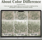 Sage Green Boho Floral 100% Blackout Curtains 84 Inch 2 Panels | Farmhouse - Image 6