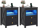 HWB LED Nightstand Set of 2 by HWBEnjoywarmhome