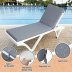 Patelai 2 Set Outdoor Chaise Lounge Cushions - Image 5