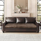 ANARACHON Leather Look Couch Cushion Covers Sofa Seat Slipcovers Sets Couches - Image 2