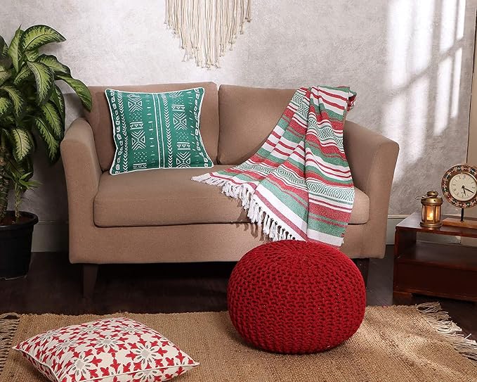 · REDEARTH · Round Pouf Ottoman - Image 7