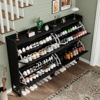 GRUSIGN Shoe Cabinet, Shoe Storage Cabinet - Image 7