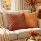 MIULEE Fall Burnt Orange Decorative Throw Pillow Covers - Image 4