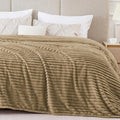 BEDELITE 3D Ribbed Jacquard Brown King Size Blankets by BEDELITE