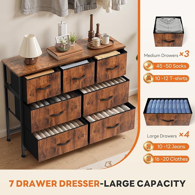 Sweetcrispy 7 Drawer Dresser - Image 5