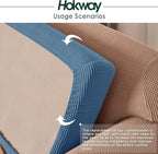 Hokway Stretch Couch Cushion Slipcovers Reversible Cushion Protector Slipcovers - Image 5