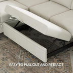 Belffin Chenille Sectional Sleeper Sofa - Image 5