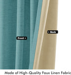 MIULEE 100% Blackout Linen Curtains - Image 6