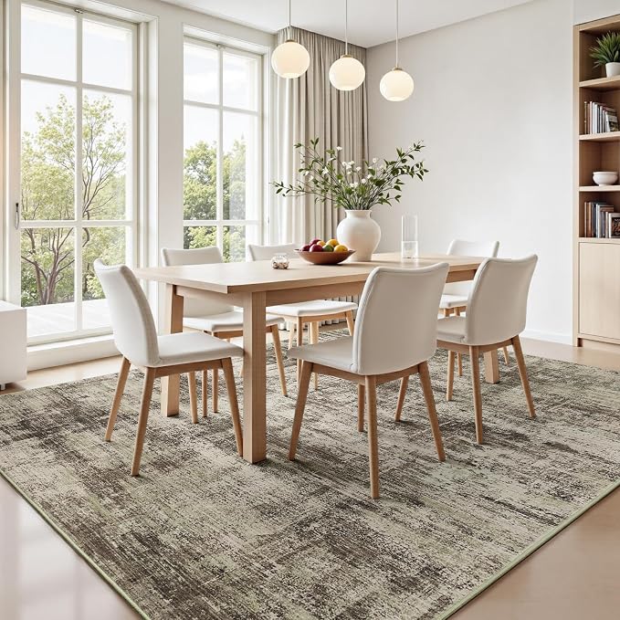 Lofus 5x7 Area Rug for Living Room, Abstract Washable Non-Slip Rugs, Dining Room - Image 3