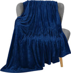 Utopia Bedding Ultra Soft Fleece Bed Blanket Throw Size Navy | Microfiber Plush by UTOPIABEDDING