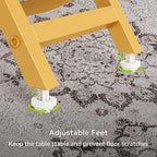 LITTLE TREE End Table, 4-Tier Narrow Faux Marble Side Table - Image 7