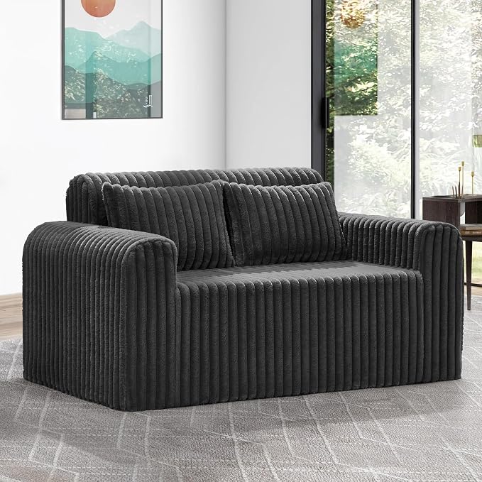 Hobestluk Couch Sofa 2-Seater Foam Sofa Loveseat - Image 3