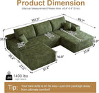AUGOP 108" Sectional Couches for Living Room Modern Modular Sofa - Image 2