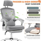 Sweetcrispy Office Computer Desk Chair Set of 2, Ergonomic High-Back Mesh - Image 4