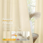 Light Filtering 72 Inch Linen Curtains - Image 5
