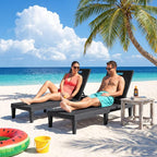 Greesum Outdoor Chaise Lounge Chair Set of 4, Waterproof 5-Position Adjustable - Image 7