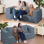 Futon Sofa Bed with Pillow, 3-in-1 Sleeper Sofa Bed with Removable Cover - Image 5