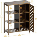 HITNET Bathoom Storage Cabinet, Bamboo Floor Cabinet - Image 3