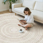 cotiled 8x8 Round Rug 8ft Circle Living Room Boho Area Rugs | Solve Modern - Image 5