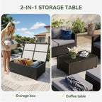 Aoxun 8 Piece Outdoor Patio Furniture Set 7 Seats, Outdoor Sectional - Image 8