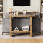 LIFECHOVY Farmhouse Wood Entryway Table Narrow Console Tables - Image 8