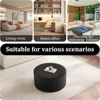 BSHOMGI Round Coffee Table Ottoman - Image 7