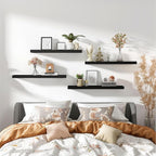 YYWUOJJ Wood Floating Shelves for Wall Decor, Rustic Wall Shelves for Bedroom - Image 5
