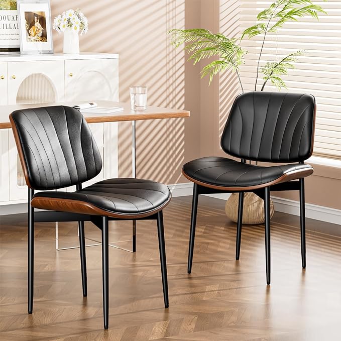 YaFiti Dining Chairs Set of 2, Dining Room and Kitchen Chairs, Mid Century by YaFiti