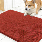 OLANLY Dog Door Mat for Muddy Paws 30x17, Super Absorbent Chenille Mud Mat | by OLANLY