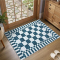 GarveeHome Checkered Washable 2x3 Rug Small Area Rugs Non-Slip by GarveeHome