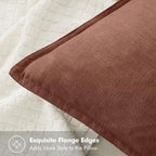 MIULEE Decorative Linen Pillow Covers 20x20 Inch Autumn Glaze | Boho Farmhouse​ - Image 2