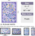 DUKINO 5x7 Area Rugs, Floral Washable Rug - Image 2