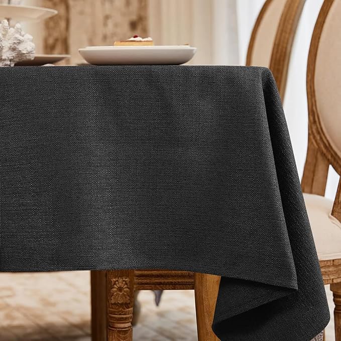 BALCONY & FALCON Small Square Tablecloth Washable Wrinkle Resistant and Water by BALCONYFALCON