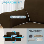 LURKA Stretch Loveseat Sofa Slipcovers 1 Piece Couch Covers - Image 4
